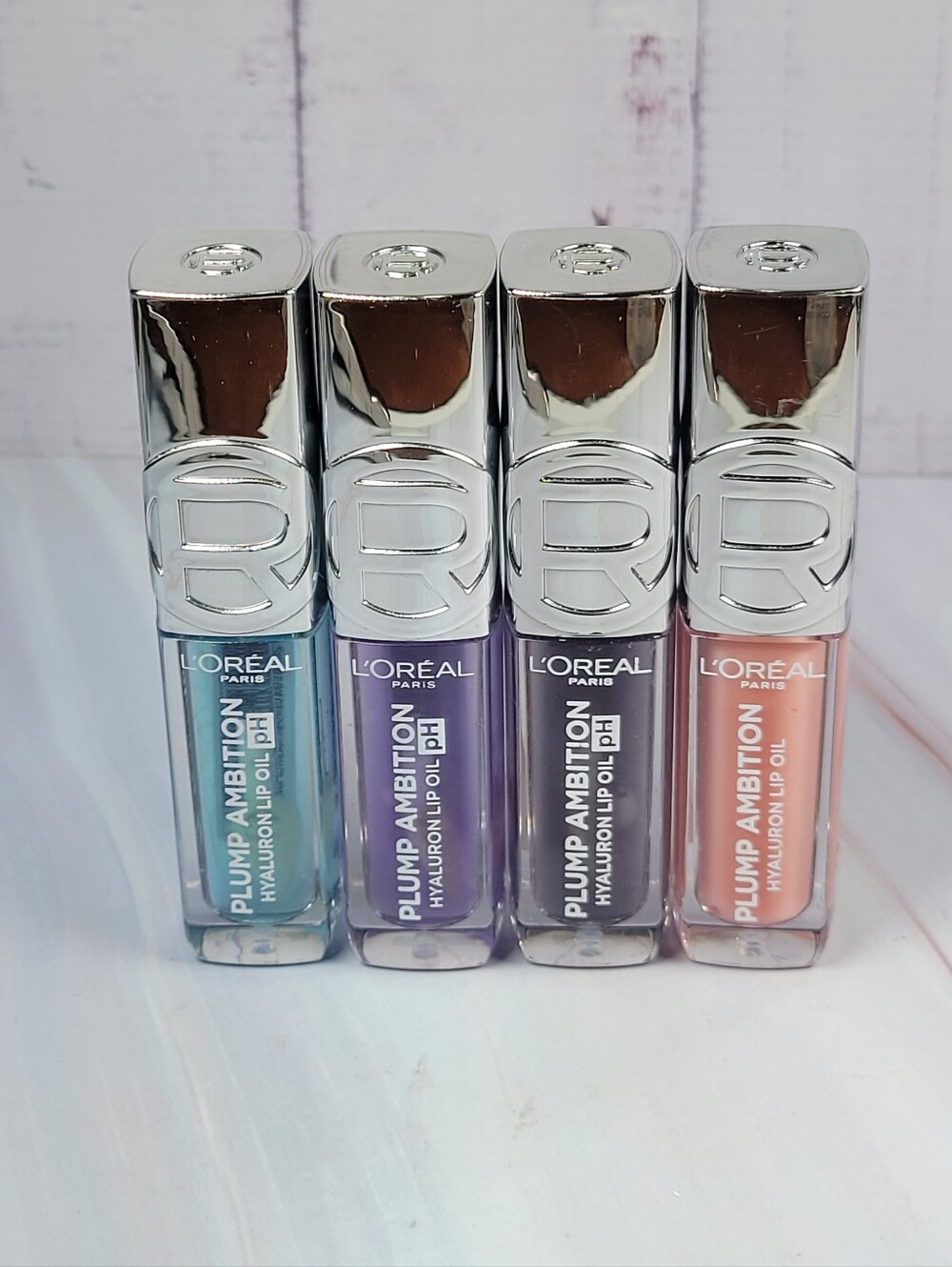 L'Oréal Plump Ambition pH Hyaluron Color Changing Lip Oil Bundle NEW!